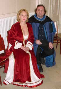 Senatoren im Gespraech Senatoren